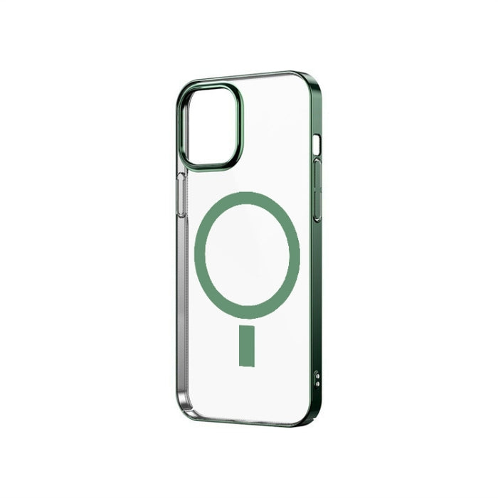 Estuche protector transparente para teléfono Magsafe Magnetic PC Galvanoplastia
