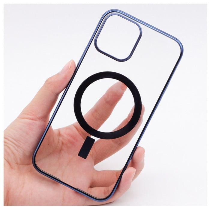 Estuche protector transparente para teléfono Magsafe Magnetic PC Galvanoplastia