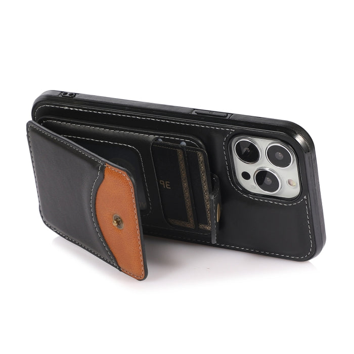 Estuche para teléfono con billetera de piel suave