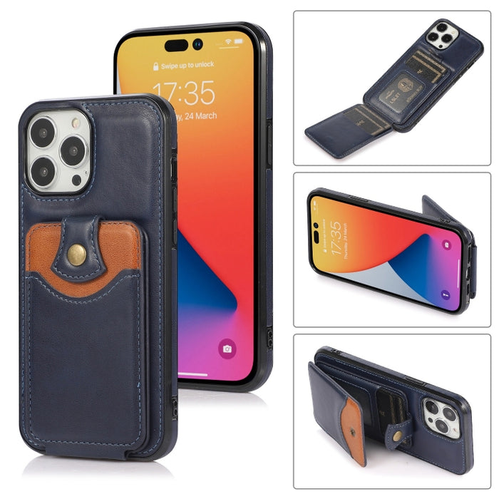Estuche para teléfono con billetera de piel suave