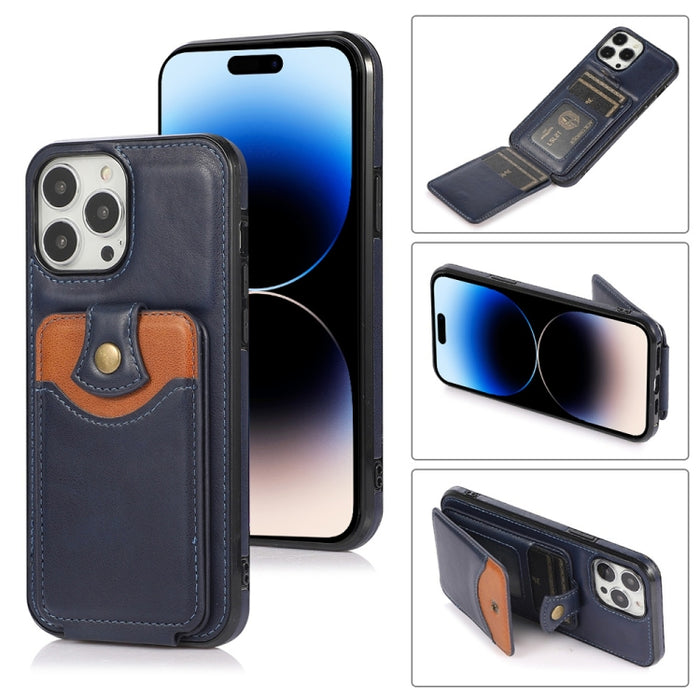 Estuche para teléfono con billetera de piel suave