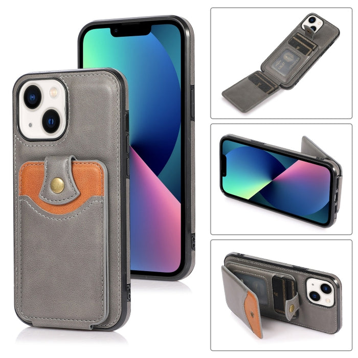 Estuche para teléfono con billetera de piel suave