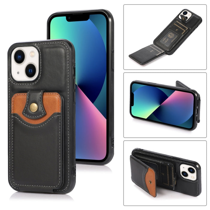 Estuche para teléfono con billetera de piel suave