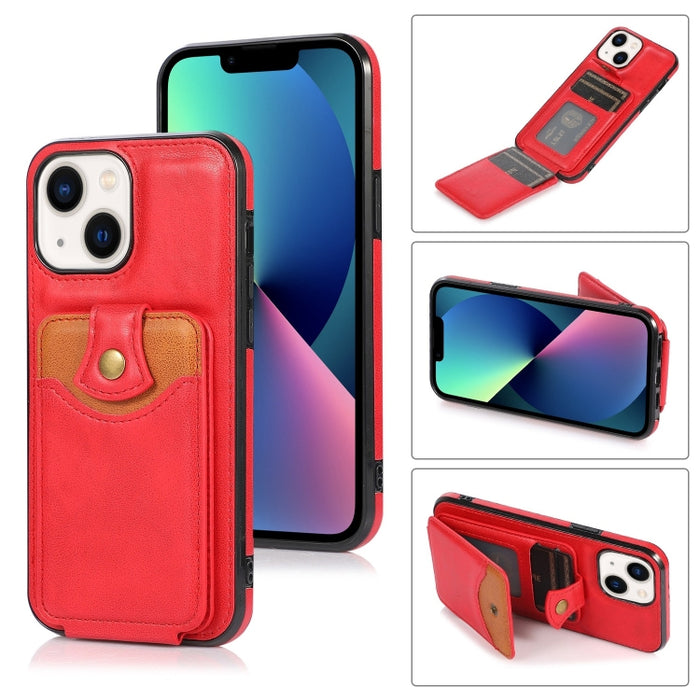 Estuche para teléfono con billetera de piel suave