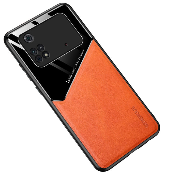 Estuche protector todo incluido de cuero + vidrio orgánico, For Xiaomi Poco M4 Pro 4G, For Xiaomi Poco X4 Pro 5G