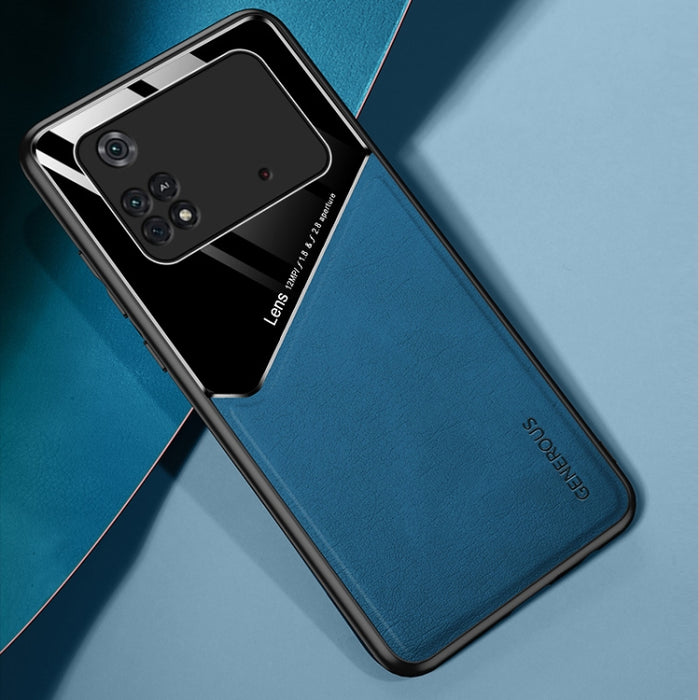 Estuche protector todo incluido de cuero + vidrio orgánico, For Xiaomi Poco M4 Pro 4G, For Xiaomi Poco X4 Pro 5G