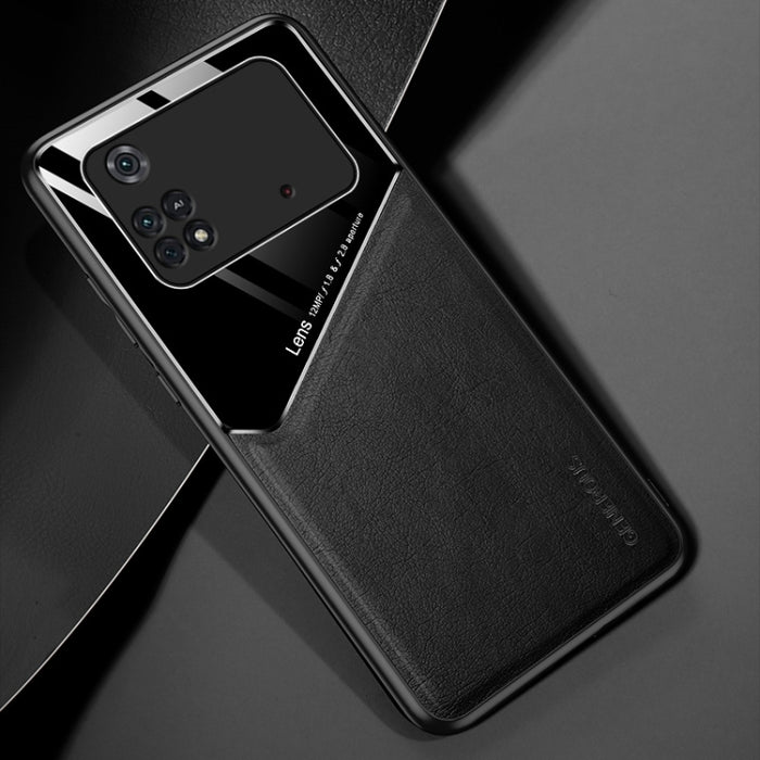 Estuche protector todo incluido de cuero + vidrio orgánico, For Xiaomi Poco M4 Pro 4G, For Xiaomi Poco X4 Pro 5G