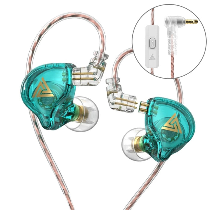 QKZ AK6 PLUS HiFi Bass Cable de audio desmontable Dynamic Heavy Bass Auricular con cable