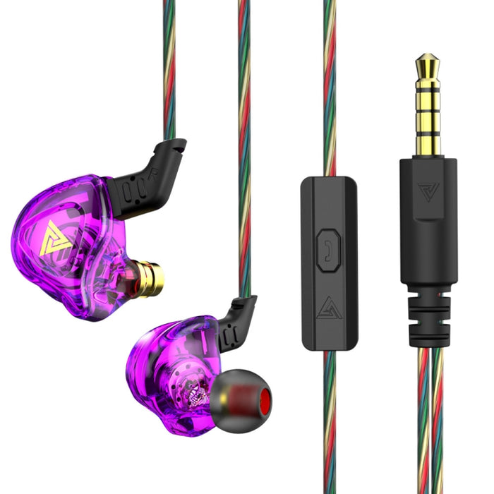 QKZ DMX Sports In-ear HIFI Auricular de control con cable de 3,5 mm con micrófono