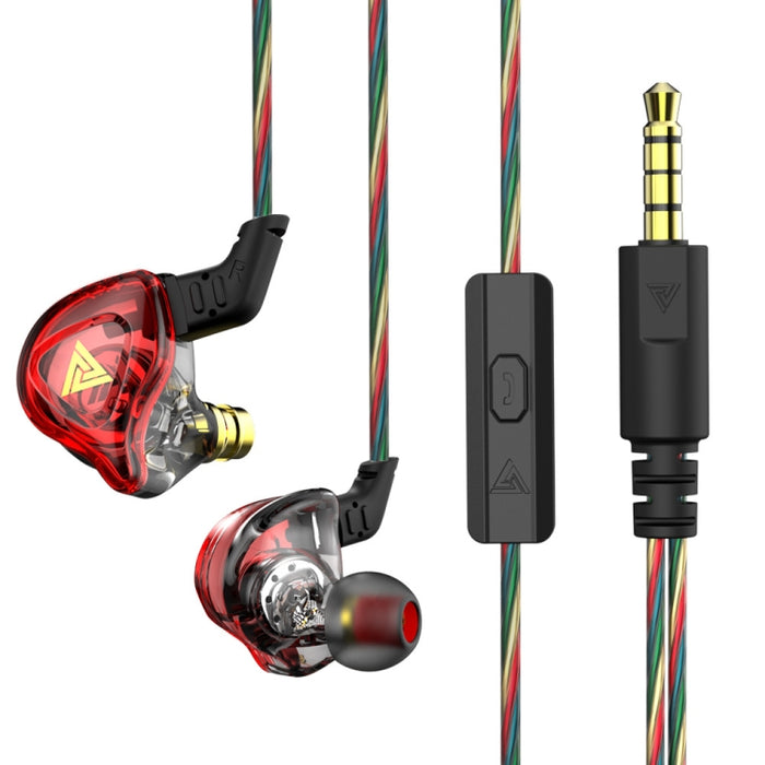 QKZ DMX Sports In-ear HIFI Auricular de control con cable de 3,5 mm con micrófono