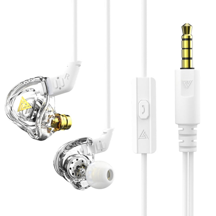QKZ DMX Sports In-ear HIFI Auricular de control con cable de 3,5 mm con micrófono