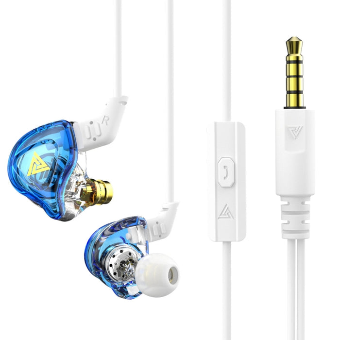 QKZ DMX Sports In-ear HIFI Auricular de control con cable de 3,5 mm con micrófono