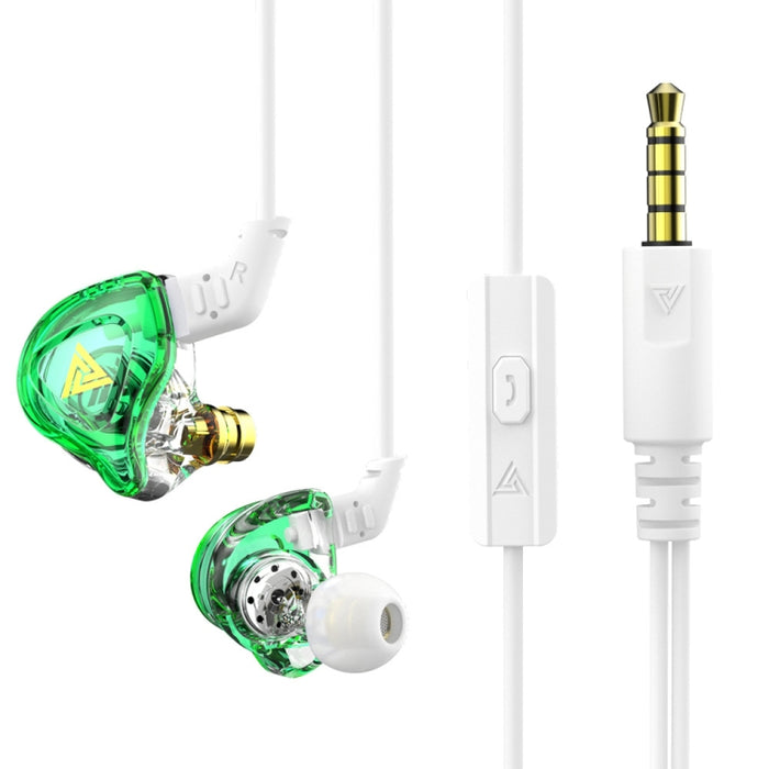 QKZ DMX Sports In-ear HIFI Auricular de control con cable de 3,5 mm con micrófono