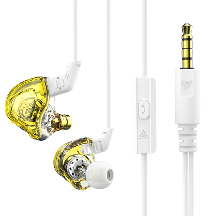 QKZ DMX Sports In-ear HIFI Auricular de control con cable de 3,5 mm con micrófono