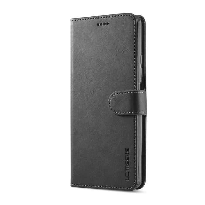 LC.IMEEKE Estuche para teléfono de cuero con textura de becerro, For Xiaomi Poco X4 GT 5G