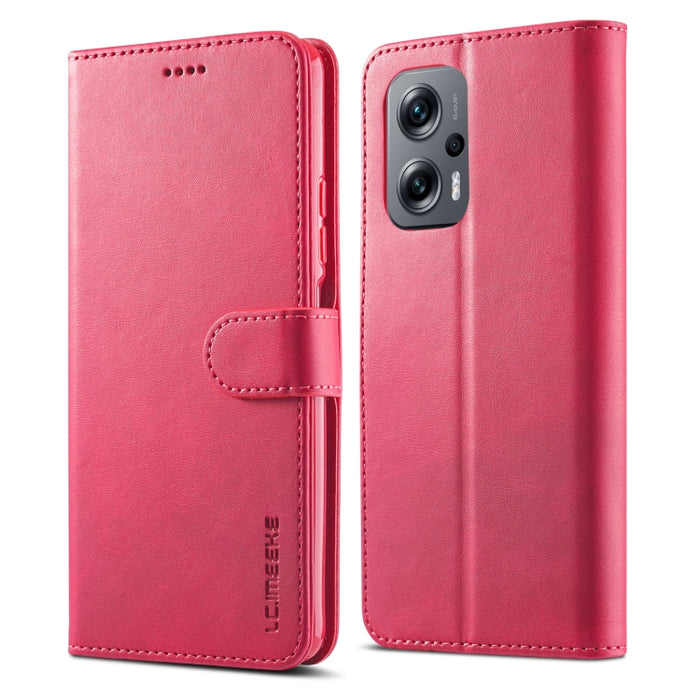 LC.IMEEKE Estuche para teléfono de cuero con textura de becerro, For Xiaomi Poco X4 GT 5G