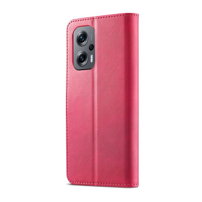 LC.IMEEKE Estuche para teléfono de cuero con textura de becerro, For Xiaomi Poco X4 GT 5G
