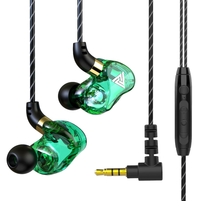 QKZ SK7 3.5mm Sports In-ear Copper Driver Auricular estéreo HIFI con cable y micrófono