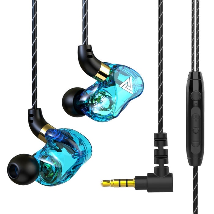 QKZ SK7 3.5mm Sports In-ear Copper Driver Auricular estéreo HIFI con cable y micrófono