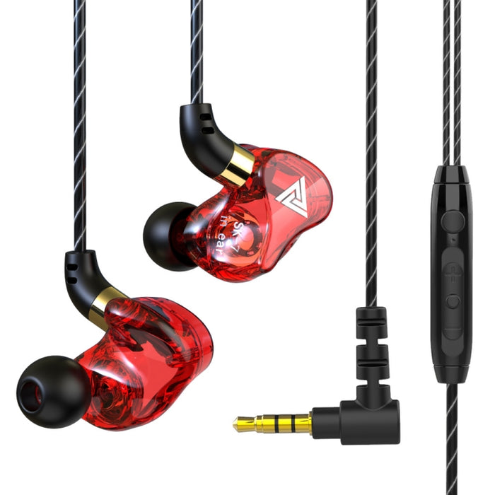 QKZ SK7 3.5mm Sports In-ear Copper Driver Auricular estéreo HIFI con cable y micrófono
