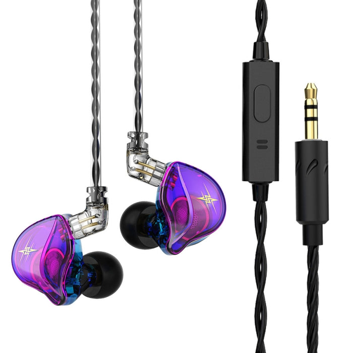 QKZ ZXT Sports In-ear Cableado Control Plug HIFI Stereo Stage Monitor Auricular