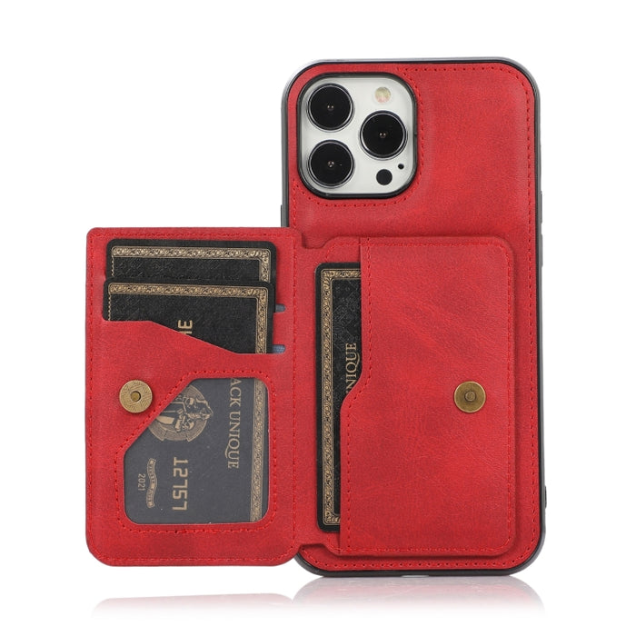 Estuche para tarjetas magnéticas con textura de becerro