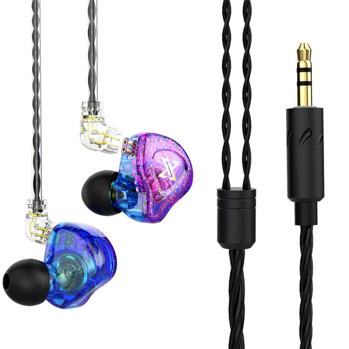 QKZ AK6 MAX In-ear Dynamic Subwoofer Auricular controlado por cable