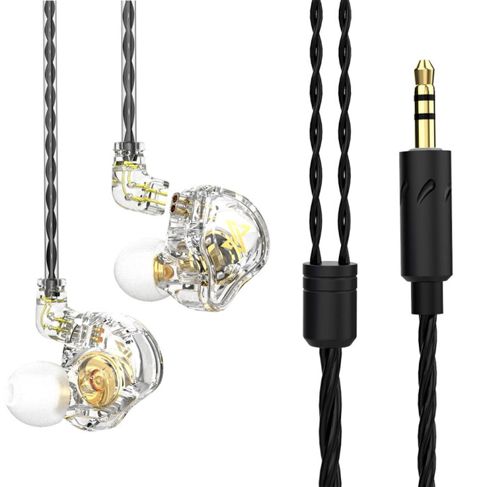 QKZ AK6 MAX In-ear Dynamic Subwoofer Auricular controlado por cable