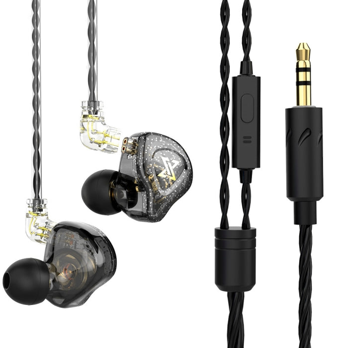 QKZ AK6 MAX In-ear Dynamic Subwoofer Auricular controlado por cable