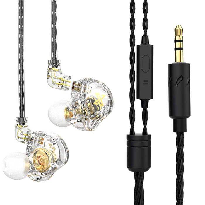 QKZ AK6 MAX In-ear Dynamic Subwoofer Auricular controlado por cable