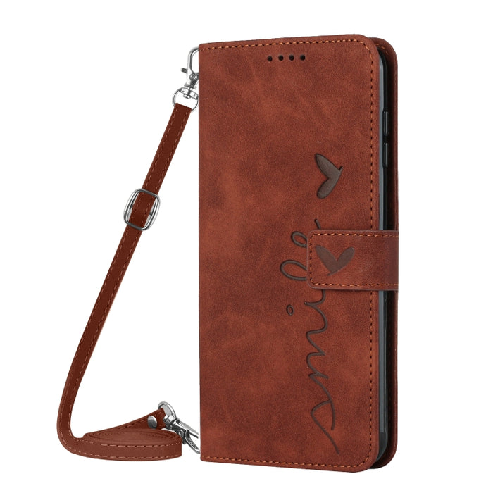 Estuche para teléfono de cuero con patrón de corazón y sensación de piel con cordón, For Xiaomi Poco M3, For Xiaomi Poco M4 Pro, For Xiaomi Poco X3 NFC, For Xiaomi Poco X4 Pro 5G