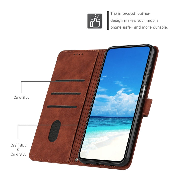 Estuche para teléfono de cuero con patrón de corazón y sensación de piel con cordón, For Xiaomi Poco M3, For Xiaomi Poco M4 Pro, For Xiaomi Poco X3 NFC, For Xiaomi Poco X4 Pro 5G