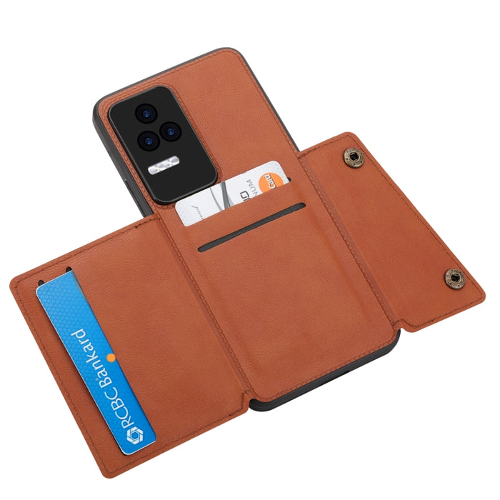 Estuche magnético para teléfono con ranuras para tarjetas con doble hebilla, For OPPO Reno7 4G, For Xiaomi Redmi K50 Pro, For OPPO Reno7 Pro, For Xiaomi Redmi K50 Gaming, For OPPO Reno8, For Xiaomi Redmi Note 11T Pro, For OPPO Reno8 Pro, For vivo X70  ...