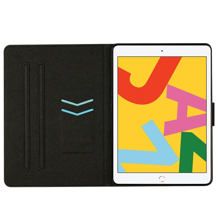 Estuche para tableta de cuero elegante con patrón de mármol