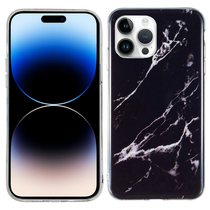 Caja del teléfono de TPU de mármol IMD