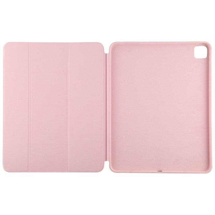 Estuche de cuero inteligente con tapa horizontal de 3 pliegues con función de suspensión / activación y soporte, For iPad Pro 11 inch (2020/2021), For iPad Pro 11 inch (2020), For iPad Pro 12.9 inch (2020/2021), For iPad Pro 12.9 inch (2020)