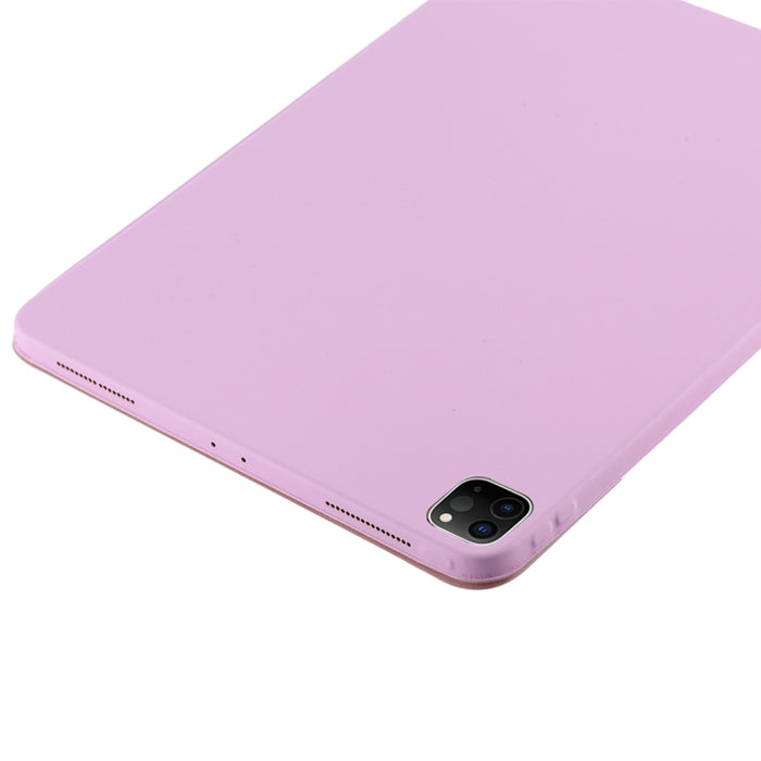 Estuche de cuero inteligente con tapa horizontal de 3 pliegues con función de suspensión / activación y soporte, For iPad Pro 11 inch (2020/2021), For iPad Pro 11 inch (2020), For iPad Pro 12.9 inch (2020/2021), For iPad Pro 12.9 inch (2020)