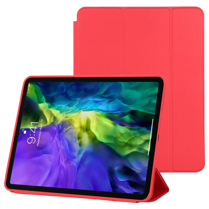 Estuche de cuero inteligente con tapa horizontal de 3 pliegues con función de suspensión / activación y soporte, For iPad Pro 11 inch (2020/2021), For iPad Pro 11 inch (2020), For iPad Pro 12.9 inch (2020/2021), For iPad Pro 12.9 inch (2020)