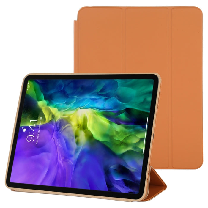 Estuche de cuero inteligente con tapa horizontal de 3 pliegues con función de suspensión / activación y soporte, For iPad Pro 11 inch (2020/2021), For iPad Pro 11 inch (2020), For iPad Pro 12.9 inch (2020/2021), For iPad Pro 12.9 inch (2020)