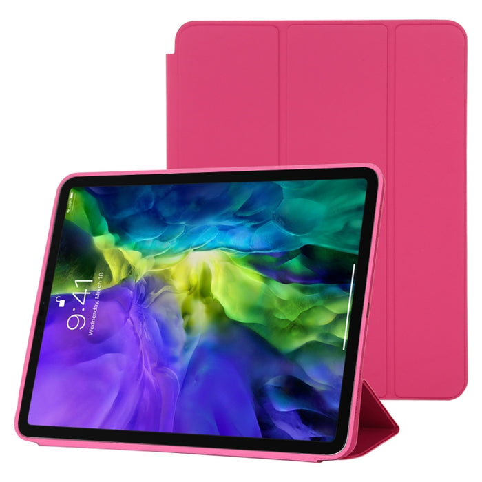 Estuche de cuero inteligente con tapa horizontal de 3 pliegues con función de suspensión / activación y soporte, For iPad Pro 11 inch (2020/2021), For iPad Pro 11 inch (2020), For iPad Pro 12.9 inch (2020/2021), For iPad Pro 12.9 inch (2020)