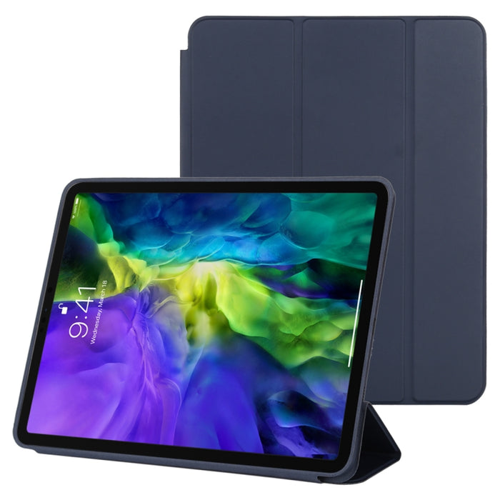 Estuche de cuero inteligente con tapa horizontal de 3 pliegues con función de suspensión / activación y soporte, For iPad Pro 11 inch (2020/2021), For iPad Pro 11 inch (2020), For iPad Pro 12.9 inch (2020/2021), For iPad Pro 12.9 inch (2020)