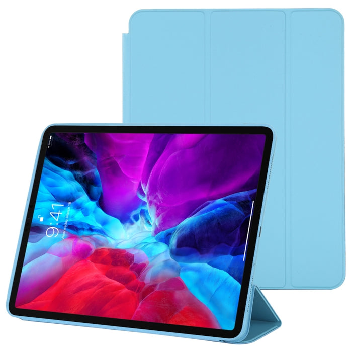Estuche de cuero inteligente con tapa horizontal de 3 pliegues con función de suspensión / activación y soporte, For iPad Pro 11 inch (2020/2021), For iPad Pro 11 inch (2020), For iPad Pro 12.9 inch (2020/2021), For iPad Pro 12.9 inch (2020)