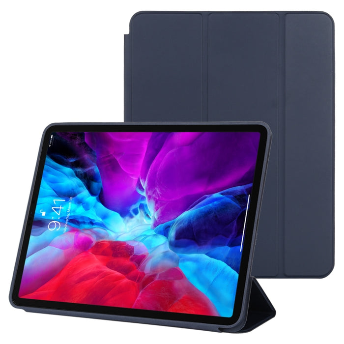 Estuche de cuero inteligente con tapa horizontal de 3 pliegues con función de suspensión / activación y soporte, For iPad Pro 11 inch (2020/2021), For iPad Pro 11 inch (2020), For iPad Pro 12.9 inch (2020/2021), For iPad Pro 12.9 inch (2020)