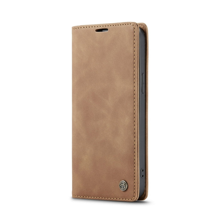 CaseMe-013 Estuche para teléfono de cuero esmerilado retro multifuncional