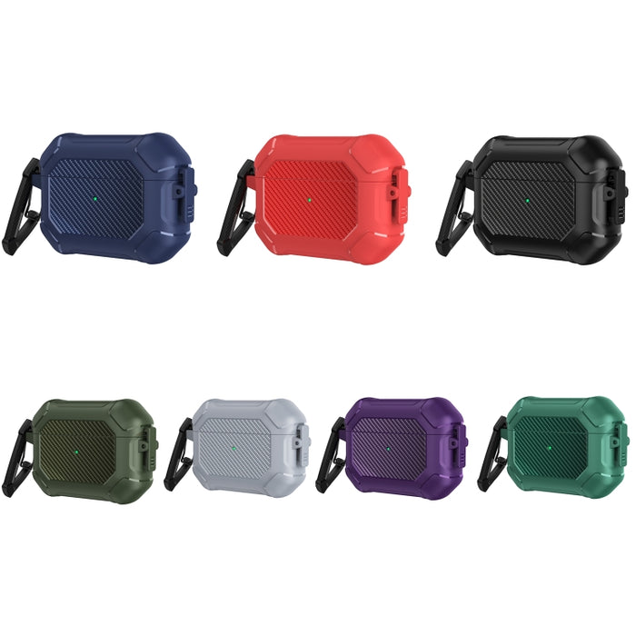 Carbon Brazing Dimension TPU+PC Funda protectora para auriculares con interruptor de bloqueo y mosquetón