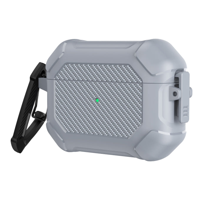 Carbon Brazing Dimension TPU+PC Funda protectora para auriculares con interruptor de bloqueo y mosquetón