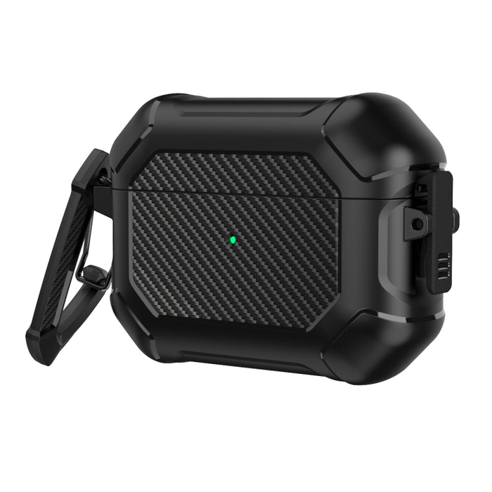 Carbon Brazing Dimension TPU+PC Funda protectora para auriculares con interruptor de bloqueo y mosquetón