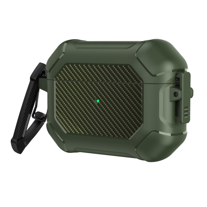 Carbon Brazing Dimension TPU+PC Funda protectora para auriculares con interruptor de bloqueo y mosquetón