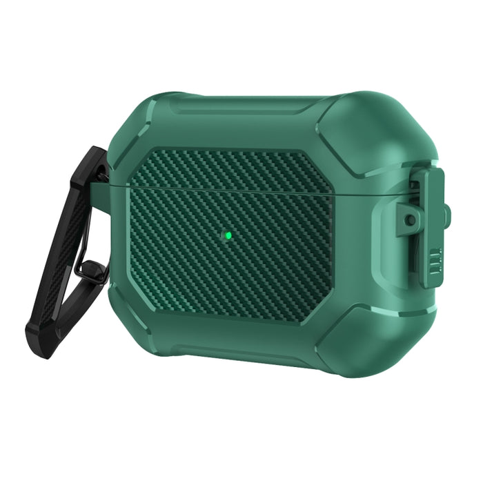 Carbon Brazing Dimension TPU+PC Funda protectora para auriculares con interruptor de bloqueo y mosquetón