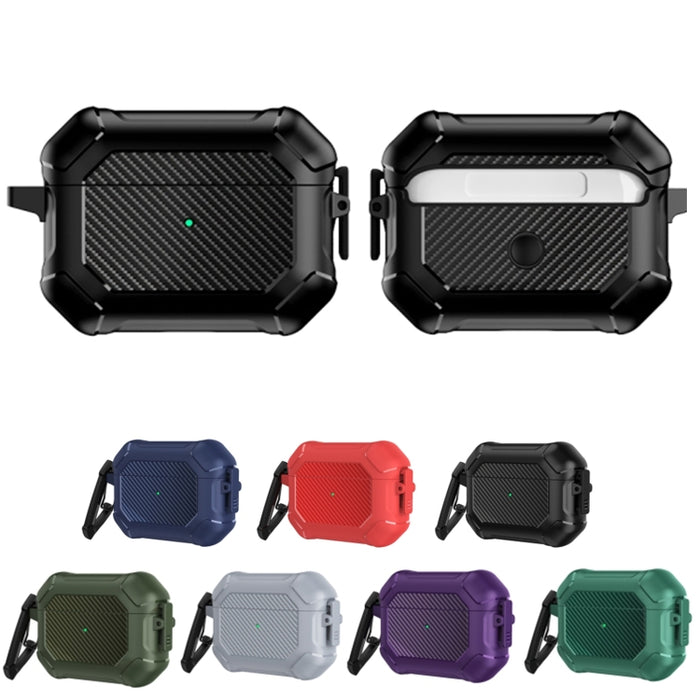 Carbon Brazing Dimension TPU+PC Funda protectora para auriculares con interruptor de bloqueo y mosquetón